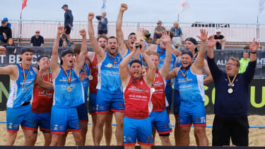 Caipiranhas und Beach & Da Gang feiern den Meister-Titel im Beachhandball