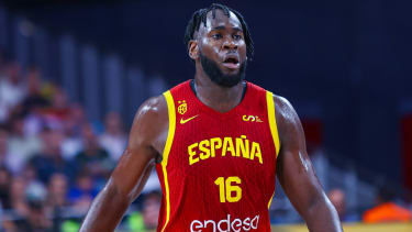 23th July 2024; Wizink Center; Madrid; Spain; Friendly match; Olympic Games, Olympische Spiele, Olympia, OS Spain vs Puerto Rico; Usman Garuba (Spain)Basketball friendly match before Olympic Games Spain vs Puerto Rico 900 Cordon Press PUBLICATIONxNOTxINxFRAxESP 900 CordonxPress LOF - Basketball friendly match before Olympic Games Spain vs Puerto Rico