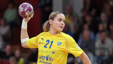 Handball, 2. HBF, HC Leipzig vs. HSG Freiburg, 27.01.24 Joanna Granicka (21, HC Leipzig). Handball, 2. Bundesliga Frauen, HBF, Saison 2023 2024, 16. Spieltag: HC Leipzig vs. HSG Freiburg am 27.01.24 in der Sporthalle Brüderstraße Leipzig. *** Handball, 2 HBF, HC Leipzig vs HSG Freiburg, 27 01 24 Joanna Granicka 21, HC Leipzig Handball, 2 Bundesliga Women, HBF, Season 2023 2024, 16 Matchday HC Leipzig vs HSG Freiburg on 27 01 24 at Sporthalle Brüderstraße Leipzig Copyright: xBEAUTIFULxSPORTS JanxKaeferx