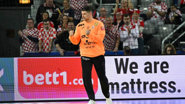 Croatia, Zagreb, 220125. Arena Zagreb. IHF World Handball Championship 2025 - Croatia Denmark Norway. 1st round match of group IV in the main round, Cape Verde - Croatia. In the photo: Ivan Pesic. Photo: Damir Krajac CROPIX Zagreb Croatia Copyright: xxDamirxKrajacx xCROPIXx zelenortski_otoci_hrvatska55-220125