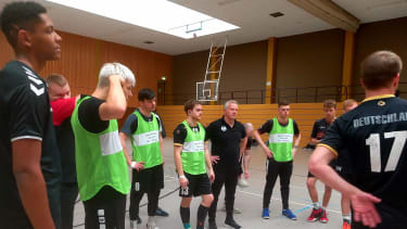 Deafboys, Training Gehörlosen-Nationalmannschaft Handball