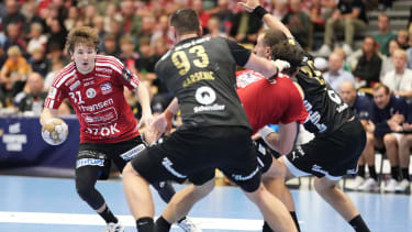 Sport Bilder des Tages William Andresson Moberg; Fredericia HK (31) in action in the EHF Champions League men s handball match between Fredericia HK and F&uuml;chse Berlin in Jyske Bank Arena in Odense, Thursday, September 26, 2024. , Odense Denmark *** William Andresson Moberg Fredericia HK 31 in action in the EHF Champions League men s handball match between Fredericia HK and F&uuml;chse Berlin in Jyske Bank Arena in Odense, Thursday, September 26, 2024 , Odense Denmark PUBLICATIONxINxGERxSUIxAUTxONLY Copyright: ClausxFisker ClausxFiskerx spdk20240926-202908-L
