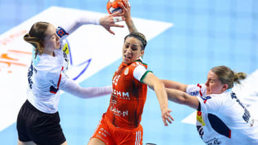 2025.02.08 Lubin Pilka reczna pilka reczna EHF Liga Europy kobiet sezon 2024 2025 MKS Zaglebie Lubin - HSG Blomberg-Lippe N Z Patricia Machado Matieli Foto Pawel Andrachiewicz PressFocus 2025.02.08 Lubin Handball Handball - EHF European League Women season 2024 2025 MKS Zaglebie Lubin - HSG Blomberg-Lippe Patricia Machado Matieli Photo Pawel Andrachiewicz PressFocus NEWSPIX.PL --- newspix.pl PUBLICATIONxNOTxINxPOL