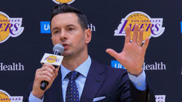 June 24, 2024, El Segundo, California, USA: JJ Redick is introduced to the media as the new LA Lakers head coach during a press conference, PK, Pressekonferenz on Monday June 24, 2024 at the Los Angeles Lakers UCLA Training Facility in El Segundo, California. JAVIER ROJAS PI El Segundo USA - ZUMAp124 20240624_zaa_p124_040 Copyright: xJavierxRojasx