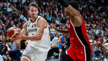 Basketball Berlin 19.07.2024 Länderspiel Testspiel Männer Deutschland (GER) - Japan (JPN) Franz Wagner (Deutschland, No.09) *** Basketball Berlin 19 07 2024 International Test Match Men Germany GER Japan JPN Franz Wagner Germany, No 09