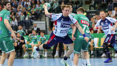 Simon Pytlick, SG Flensburg-Handewitt bei SC DHfK Leipzig, Handball Bundesliga