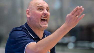 GER, Brandenburg, Bernau, Basketball, Alba Berlin vs Rostock Seawolves, Testspiel, in der Sparkassen - Arena Bernau,

Przemyslaw Frasunkiewicz (Rostock Seawolves Trainer),

07.09.2024