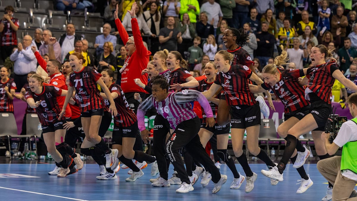 Penalty shots decide semifinal: HSG Bensheim/Auerbach celebrates