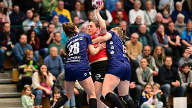 Buxtehude - Zwickau, Handball Bundesliga Frauen.
