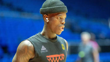 Dennis Schroeder (Deutschland, #17),

GBR, USA vs. Germany, Basketball, Testspiel, Olympiavorbereitung, Spielzeit 2024/2025, 22.07.2024

Foto: Eibner-Pressefoto/Sascha Walther