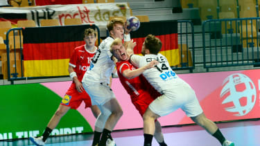 Deutschland U20 Handball Abwehr gegen Dänemark