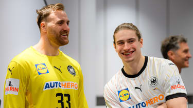 Handball, Herren: Deutschland - Pressekonferenz - Medientermin

Torhueter Andreas Wolff (Deutschland), Juri Knorr (Deutschland)
