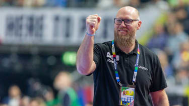 PAJOVIC Ales (Autriche - Austria) HANDBALL : Championnat d Europe 2024 - Islande vs Autriche - 01 24 2024 LaurentTheophile Panoramic PUBLICATIONxNOTxINxFRAxBEL