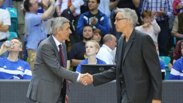 Die beiden kennen sich schon seit Jahren: Die beiden Ex-Bundestrainer Svetislav Pesic (l.) und Gordon Herbert (r.).