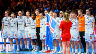 Island bei der Handball-EM.
