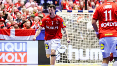 Handball-WM Dänemark vs. Algerien Emil Jakobsen