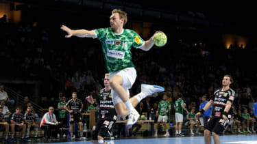 DEU, DHB, 1.HBL, Fuechse Berlin vs. Erlangen, 29.09.2024, Max-Schmeling-Halle, Berlin, DEU, DHB, 1.HBL, Fuechse Berlin vs. Erlangen, im Bild Mathias Gidsel (Fuechse Berlin 19) Foto: Juergen Engler nordphoto GmbH *** DEU, DHB, 1 HBL, Fuechse Berlin vs Erlangen, 29 09 2024, Max Schmeling Halle, Berlin, DEU, DHB, 1 HBL, Fuechse Berlin vs Erlangen, in the picture Mathias Gidsel Fuechse Berlin 19 Photo Juergen Engler nordphoto GmbH nordphotoxGmbHx xEngler nph00076