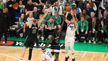 Luka Doncic von den Dallas Mavericks in Game 2 der NBA Finals in Boston