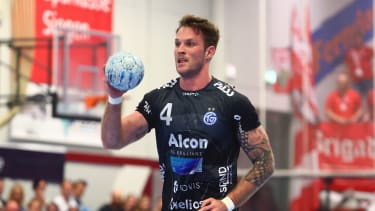 Nils Kretschmer (TV Grosswallstadt) TuS Ferndorf vs TV Grosswallstadt, Handball, 2. Bundesliga, 20.09.2024 Foto: Rene Weiss/Eibner